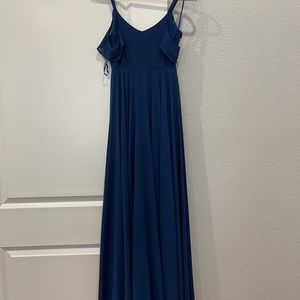 Lulu’s Romantic Fantasy Navy Blue Maxi Dress - XS